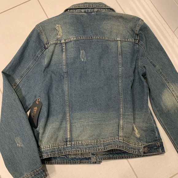 Distressed Jean Jacket - Picture 3 of 4
